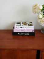 3 PCS Faux Decorative Books for Home Decor-Coffee Table Books Decor-Aesthetic Fake/Faux Books for Decoration,libros Decoration for Coffee Table, Shelf Accessories (3-Mix-MilanNewYorkLondon)