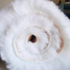 Ghouse White 8x10 Area Rug Fluffy Faux Rabbit Fur Rug White Plush Shag Rug for Living Room Bedroom, Playing Room, Nursery Room