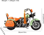Vintage Motorcycle Model Decorative Collectible - Handmade Retro Iron Motorcycle Figurine Decor Art for Vintage Home Office Decor