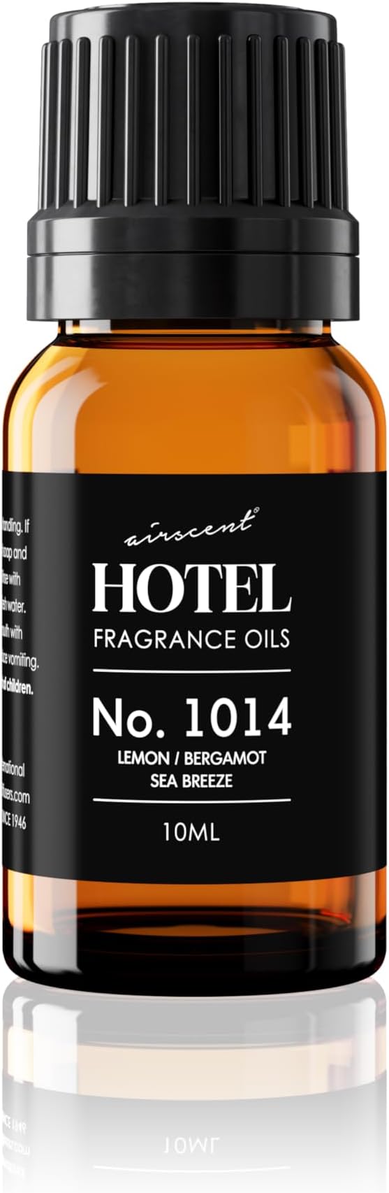 AirScent Hotel Diffuser Oil No. 1014 Inspired by The Iconic 5-Star Hotel Coastal Blend - Lemon Bergamot Sea Breeze - 10 mL, 0.34 fl oz Fragrance Oil for Ultrasonic and Waterless Diffusers and Crafting