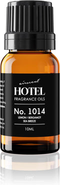 AirScent Hotel Diffuser Oil No. 1014 Inspired by The Iconic 5-Star Hotel Coastal Blend - Lemon Bergamot Sea Breeze - 10 mL, 0.34 fl oz Fragrance Oil for Ultrasonic and Waterless Diffusers and Crafting