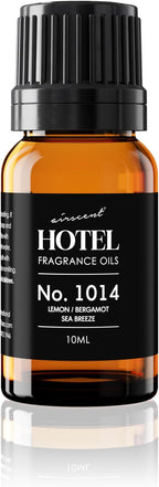 AirScent Hotel Diffuser Oil No. 1014 Inspired by The Iconic 5-Star Hotel Coastal Blend - Lemon Bergamot Sea Breeze - 10 mL, 0.34 fl oz Fragrance Oil for Ultrasonic and Waterless Diffusers and Crafting