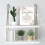 Inspirational Wall Art Daughter Gifts I Am A Daughter of The Most High King Nursery Decor Christian Religious Gifts for Women Her Girl Daughter Bible Verse Wall Art Wooden Hanging Sign 8 x 10 Inches