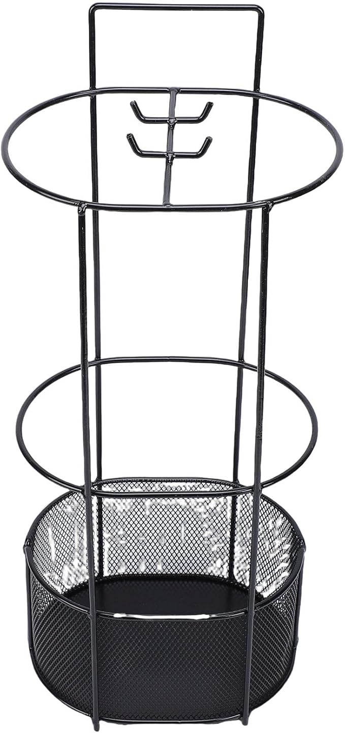 Focket Umbrella Stand, Premium Iron Hollow Mesh Drainage Umbrella Holder for Entryway, Indoor Storage Rack with Vertical Space Saving Design for Homes Hallways Offices Shops Schools