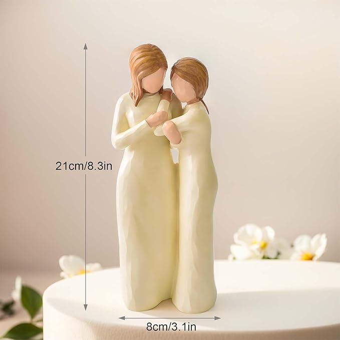 Sister Gifts for Women, Best Friend Sisters Birthday Gift, Unique Resin Sister Figurines Gifts for Sisters from Sister, Mother and Daughter or Friendships