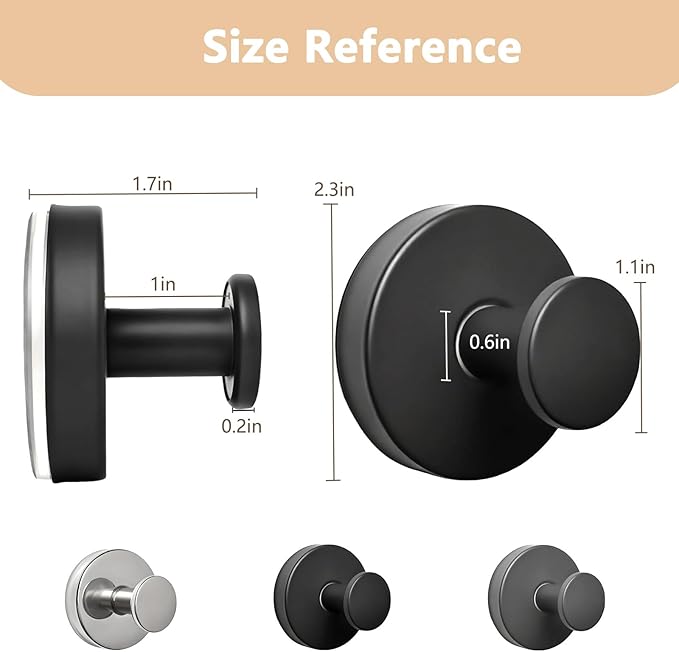 Wreath Hangers for Front Door Metal Suction Cup Hooks 2 Pack Removable Towel Hooks for Bathrooms Cup Hooks for Glass Window
