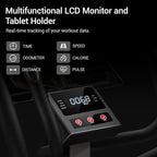 LONTEK Elliptical Machine, Elliptical Exercise Machine for Home with Hyper-Quiet Magnetic Driving System, Elliptical Trainer with 15.5IN Stride & LCD Monitor, 100% Levels Resistance