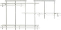 ClosetMaid ShelfTrack Wire Closet Organizer System, Adjustable from 5 to 8 Ft., With Shelves, Clothes Rods, Hardware, Durable Steel, White