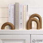 Wooden Arch Decor Set of 3 - Shelf Decor Aesthetic for Coffee Tables, Consoles, Bookcases, & Entryways - Scandinavian & Japandi Home Decor Accents - Wood Decorative Objects