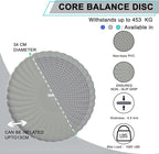 Wobble Cushion Core Balance Disc, Wiggle Seat for Sensory Kids to Stay Focused, Non-slip Balance Pads with Inflation Pump for Physical Therapy & Core Strength