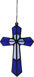 Acrylic Cross for Wall - Religious Home Decor, Catholic Window Hanging, Indoor Outdoor Crucifix Gift for Baptism, Christian Christmas