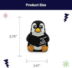 Little Readers – Cute Figurines for Bookshelves, Desks, Terrariums & Home Decor – Book-Loving Animal Statues - Penguin