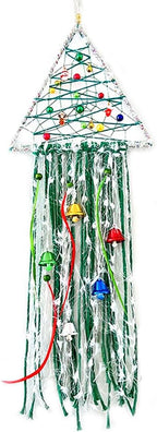Christmas Tree Dream Catcher Handmade Christmas Dreamcatcher Hanging Decoration Home Wall Decoration Craft Ornament
