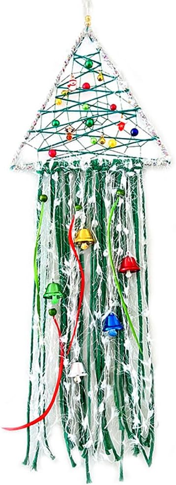 Christmas Tree Dream Catcher Handmade Christmas Dreamcatcher Hanging Decoration Home Wall Decoration Craft Ornament