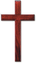 24 WALL CROSS MAHOGANY