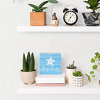 Beach Bathroom Decor Starfish Decor Stay Salty Beach Theme Summer Decorations Wooden Box Sign for Home Office Farmhouse Table Shelf
