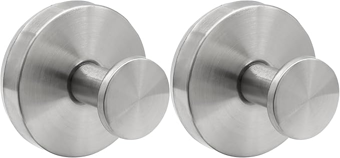 Zorfeter 2 PCS Suction Cup Wreath Hanger, Waterproof Suction Cup Hooks Hanging 15 Lbs Wreath Holder, Strong Hold Suction Hooks for Front Door/Windows/Glass(Silver)