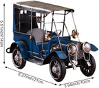 Vintage Iron Car Model Classic Vehicle Collectible Model Metal Retro Handicraft Art Vehicle Sculpture for Home Office Decor