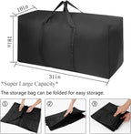 Extra Large Moving Bags with Strong Zippers & Carrying Handles, Storage Bags Storage Totes for Clothes, Moving Supplies, Space Saving Oversized Storage Bag Organizer for Moving, Traveling (2 Pack)