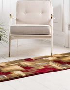Unique Loom Barista Collection Area Rug - Timor (2' 2" x 5' 3" Runner, Multi/Red)