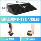 Squat Wedge and Slant Board for Calf Stretching, Foot Stretcher for Physical Therapy, Calf Stretcher for Improving Mobility Balance and Strength Performance