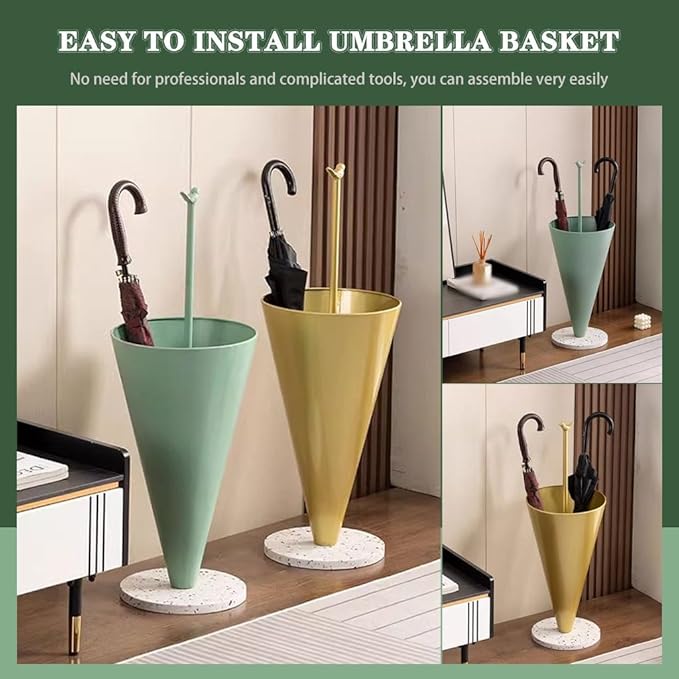 Umbrella Stand Rack Umbrella Basket Tall Umbrella Shape Household Storage Bucket, Multifunctional Umbrella Rack, Nordic Umbrella Stand For Hotel, With Bird Shape Handle ( Color : Yellow , Size : 30*85