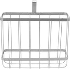 YBM HOME Over-The-Tank Toilet Magazine Holder and Newspaper Organizer Bin, Metal Standing Rack for Magazines, Books, Newspapers, Tablets in Bathroom, Family Room, Office, Den - Chrome Plated 2219