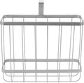 YBM HOME Over-The-Tank Toilet Magazine Holder and Newspaper Organizer Bin, Metal Standing Rack for Magazines, Books, Newspapers, Tablets in Bathroom, Family Room, Office, Den - Chrome Plated 2219