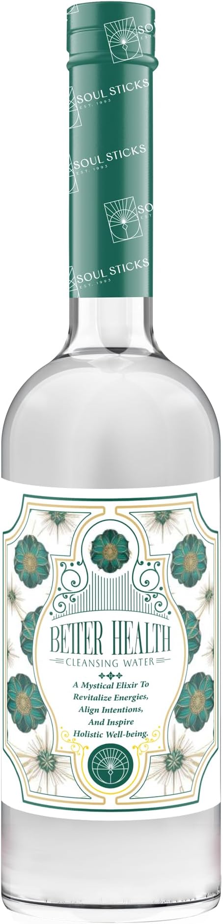 SOUL STICKS Cleansing Water 7.5 oz. Bottle for Rituals, Clearing Negative Energy and Purifying Home Spiritual Florida Water, Area Deodorizer (Better Health)