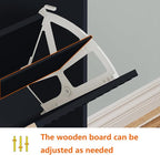 Shoe Cabinet Storage,Modern Freestanding Organizer with 3 Flip Drawers,Narrow Shoe Rack Cabinet for Entryway,Black