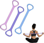 Figure 8 Fitness Resistance Band, Exercise Resistance Bands for Women, Resistance Bands with Handles for Arms, Back, Shoulders, Legs and HIPS Working Out
