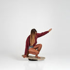 INDO BOARD IndoFLO Balance Cushion - 14" Diameter - Inflatable and Fully Adjustable Without a Pump - Use for Balance Board, Standing Desk or Physical Therapy.