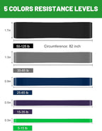 Resistance Bands, Pull Up Assist Bands - Workout Bands, Eexercise Bands, Long Resistance Bands Set for Working Out, Fitness, Training, Physical Therapy for Men Women