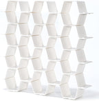 Drawer Splitter 16-piece Set Adjustable Honeycomb Organizer Tie Sock Organizer Underwear Panties Cosmetic Sorter (White)