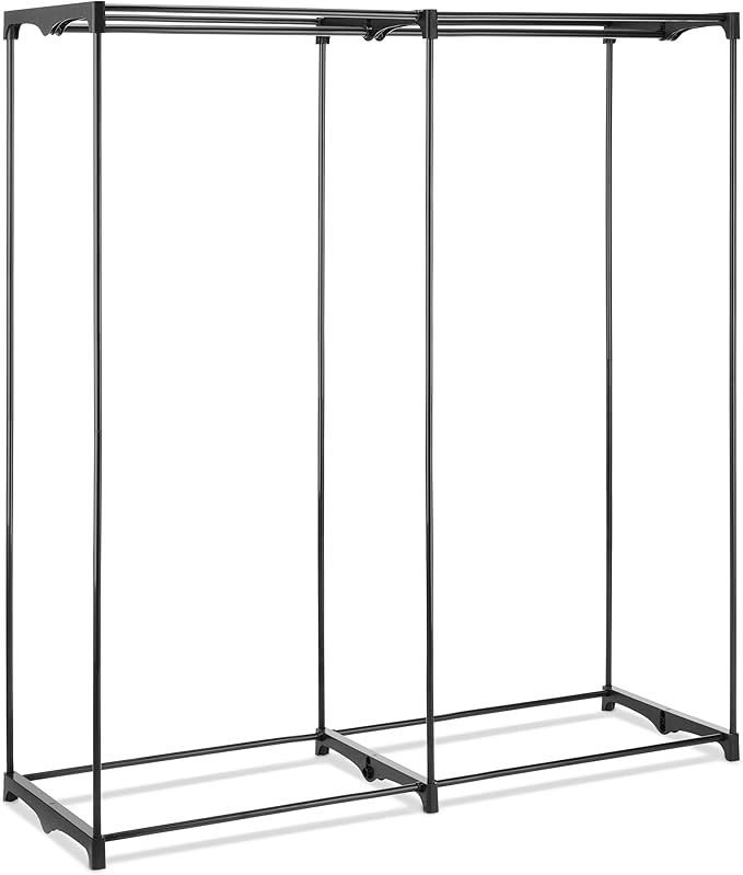 Whitmor Extra-Wide Portable Clothes Closet - 60 Inches Wide - Store Seasonal Clothing - Blue