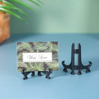 Artliving 3" Black Plastic Stand Cookie Holder Display Stand Place Card Holder Display Easels at Weddings, Birthday Party(24 Pack)