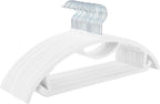 MIZGI Premium Velvet Hangers 50-Pack,No Shoulder Bump Hangers W/Tie Bar Ultra Thin Space Saving Non Slip Hanger Heavy Duty Felt Rounded Clothes Hanger for Sweaters,Coat,Jackets,Pants,Shirts
