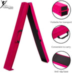Artistic Gymnastics Beam for Home - 210/240/270/300 - Amazing Balance Equipment for Kids at Home - Faux Suede, High Density EVA Foam - Carrying Straps