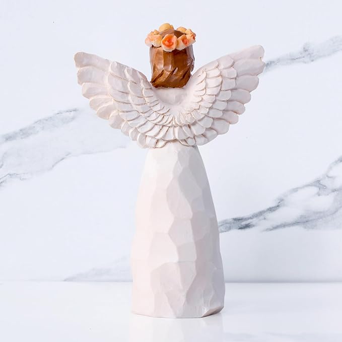 Kohehe Sympathy Gifts for Loss of Loved One, 5.12" Angel Sympathy Gift,Memorial Gift for Loss of Dad Mom Grandmother, Angel Figurine for Bereavement Remembrance Gifts (Sympathy-Figurine)