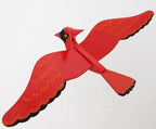 WitnyStore Mobile Birds - Collectible Animal Art - Wooden Hand Made and Painted Birds in Flight Hanging Decor Perfect for Gifts and Souvenirs - Red Northern Cardinal - 14 x 9 x 4 inches