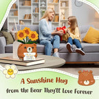 OASSIE Kindergarten Graduation Gifts for Kids Teens - Sunflower Bear Positive Crochet Animals, Inspirational Birthday End of Year Preschool Teen Girl Gifts Trendy Stuff for Boys Girls Daughter Sister