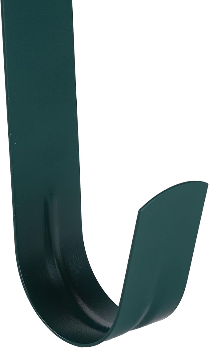 Sattiyrch 15" Wreath Hanger for Front Door,Sturdy Steel Wreath Door Hanger,Over The Door Hanger Hook (Green,4)