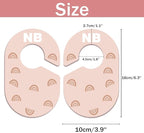 Baby Closet Dividers, Durable Plastic Baby Clothes Organizer for Nursery Closet, Double-Sided Dividers for Newborn to Toddler, Clothes Organizer by Size & Age (8-Pack)