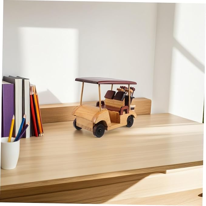 Toddmomy Wooden Antique Car Model Retro Vehicle Figurine for Home Decor Collectible Ornament for Vintage Car Enthusiasts and Auto Lovers