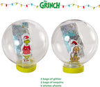 Dr Suess The Grinch Snow Globe Kit, DIY Snow Globe, Includes 2 Globes, Glitter, Sequins, Stickers – The Grinch and Max