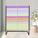 10 Tier Metal Scarf Organizer Holder, Freestanding Scarf Rack, Scarf Holder Organizer for Commercial Clothing Retail Store Towel Rack Ties Belt Pants Hanging (Black, 47.24 * 15.75 * 57.09in)