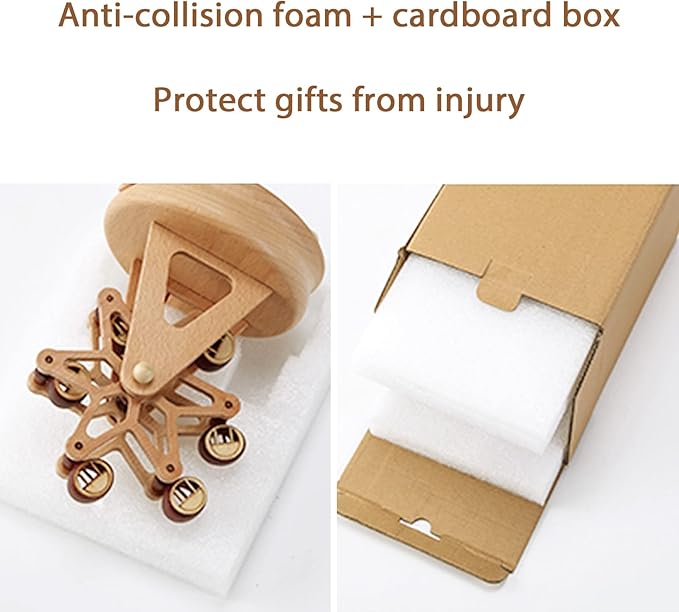 ROSIKING Classical Music Box Revolve Musical Boxes Christmas Birthday Valentine's Day Gifts for Lover, Boyfriend, Girlfriend, Husband, Wife Plays You are My Sunshine