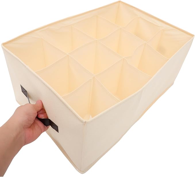 ABOOFAN Clothing Storage Box Compartment Organizer for Closet Underwear Pants Container Lightweight Space-saving Design for Bedroom Laundry Room