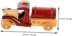 Vintage Wooden Car Model Decor Retro Car Ornament for Home Desktop Craft Collectors Rustic Vintage Style for Living Room and Office