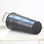Round Umbrella Bucket, Metal Umbrella Holder with Handles, Umbrella Holder for Umbrellas, Canes and Walking Sticks, Vintage Umbrella Stand for Decorations